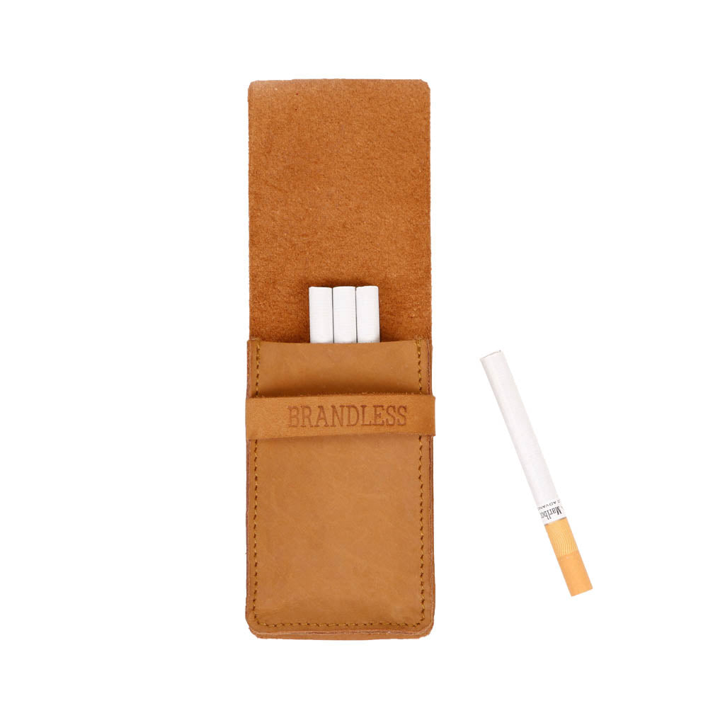 Brown Leather Mens Cigarette Holder Case Vintage Custom Cigarette Case –  iChainWallets